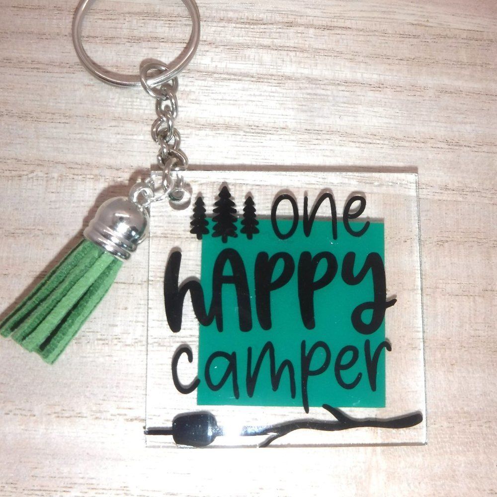 Keychains Acrylic / Resin Camping